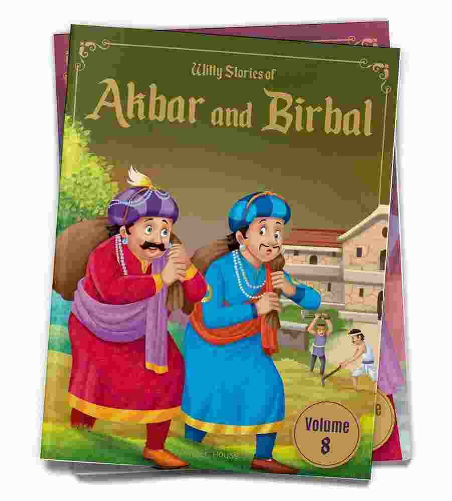 Witty Stories Of Akbar And Birbal - Volume 8: Illustrated Humorous Stories For Kids