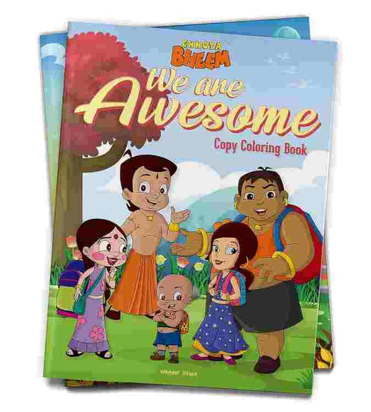 Chhota Bheem - We Are Awesome: Copy Coloring Book For Kids