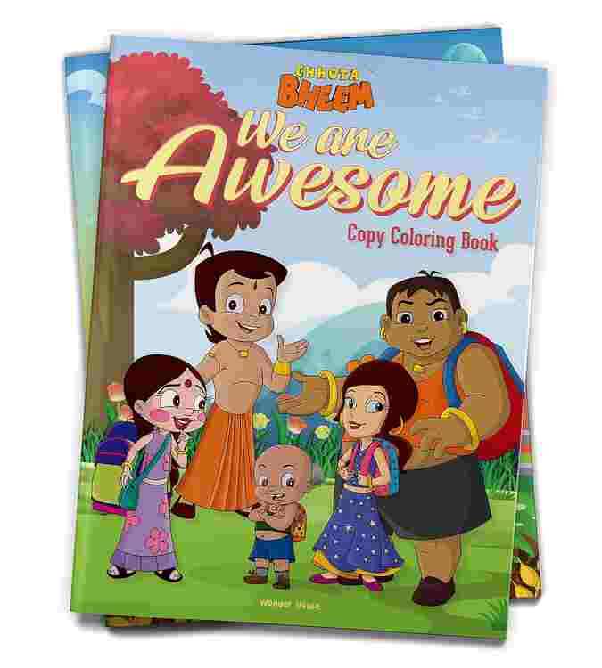 Chhota Bheem - We Are Awesome: Copy Coloring Book For Kids