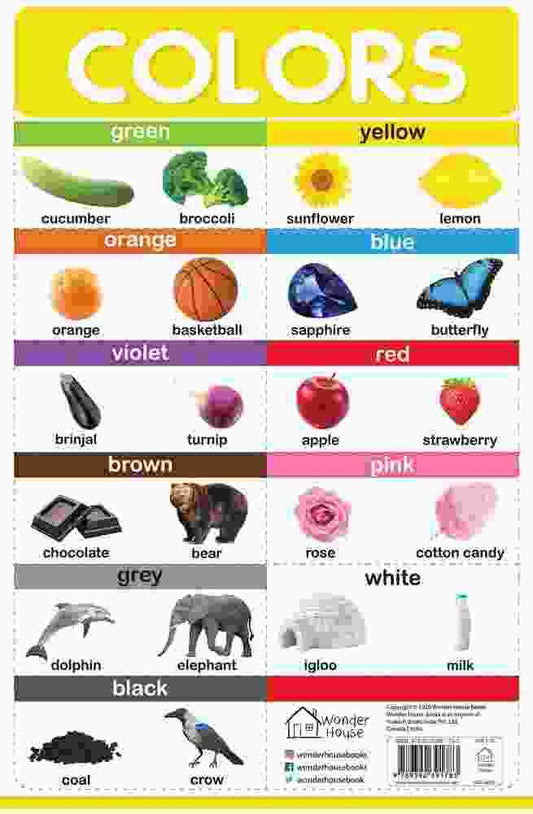 Colors - My First Early Learning Wall Posters: For Preschool, Kindergarten, Nursery And Homeschoolin