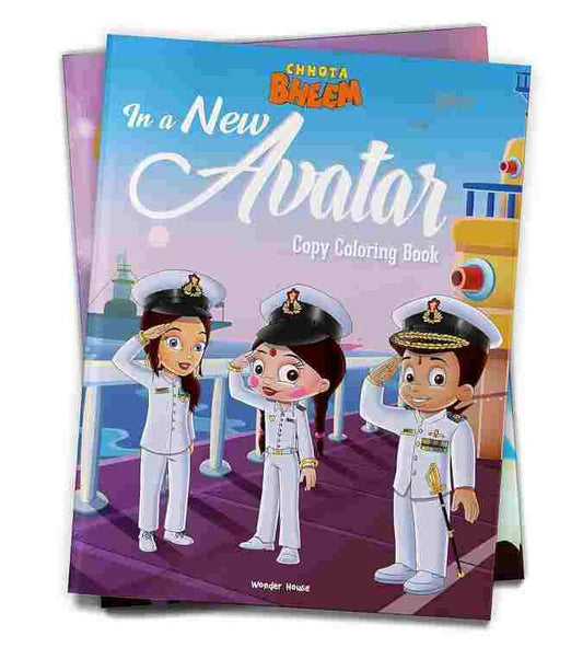 Chhota Bheem - In A New Avatar: Copy Coloring Book For Kids
