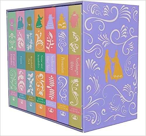 Box Set Jane Austen - The Complete 7 Books Hardcover Clothbound Books Boxed Set   