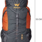 Wildcraft 45 Ltrs Grey and Orange Rucksack