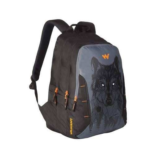 Wildcraft Nylon 44 Ltrs Casual Backpack (11629-Wolf_Black)