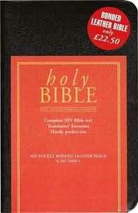 NIV Pocket Bible Black Bonded Leather