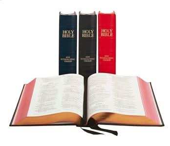 NIV Lectern Bible Red Persian Morocco