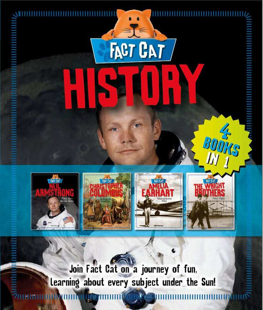 Fact Cat- History bind-up (Amelia Earhart, Christopher Columbus, Neil Armstrong & The Wright Brothers)
