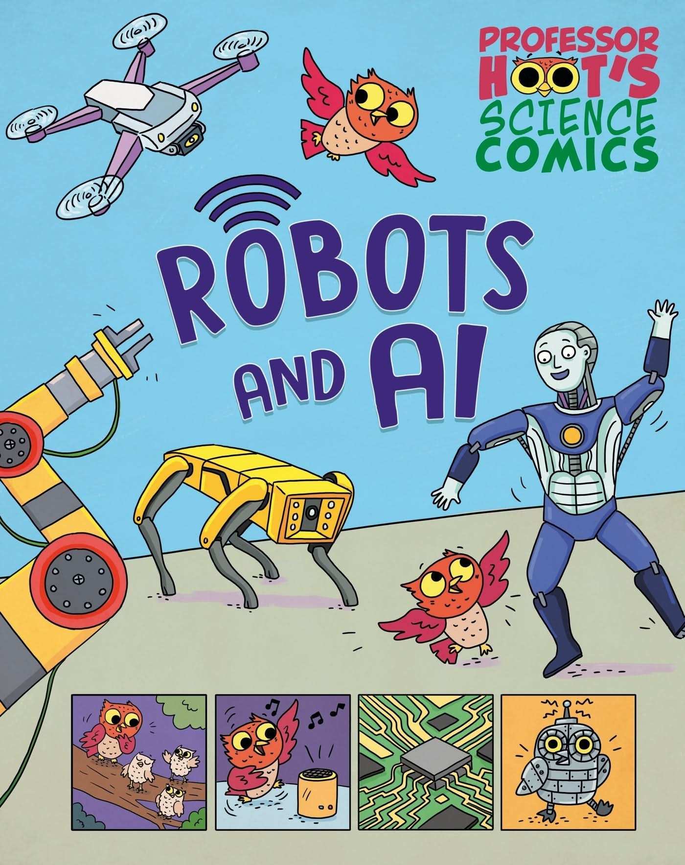 Professor Hoot's Science Comics: Robots and Ai