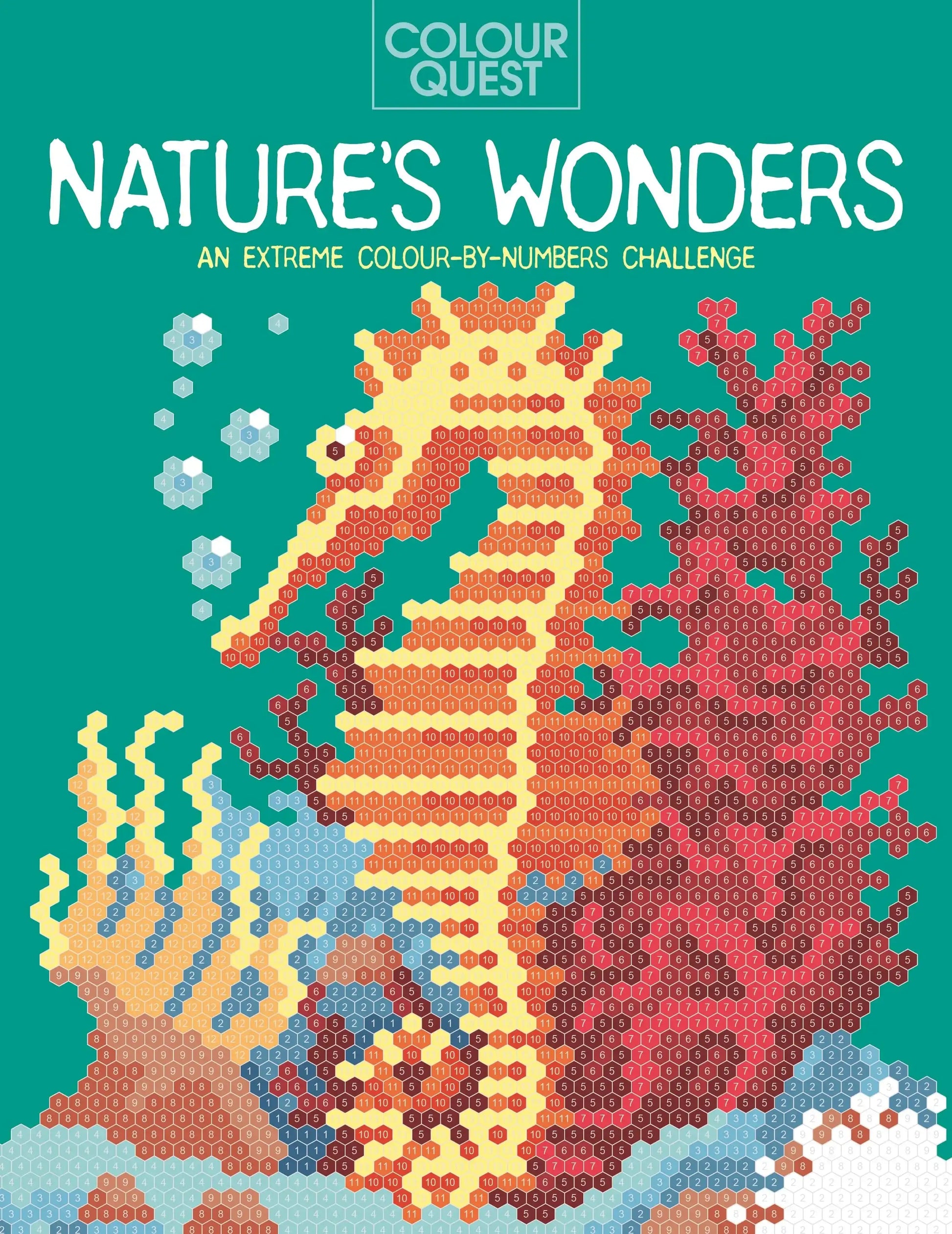 Colour Quest®: Natures Wonders: An Extreme Colour-by-Numbers Challenge